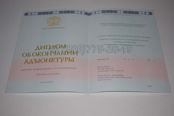 Диплом Адъюнктуры 2024г в Смоленске